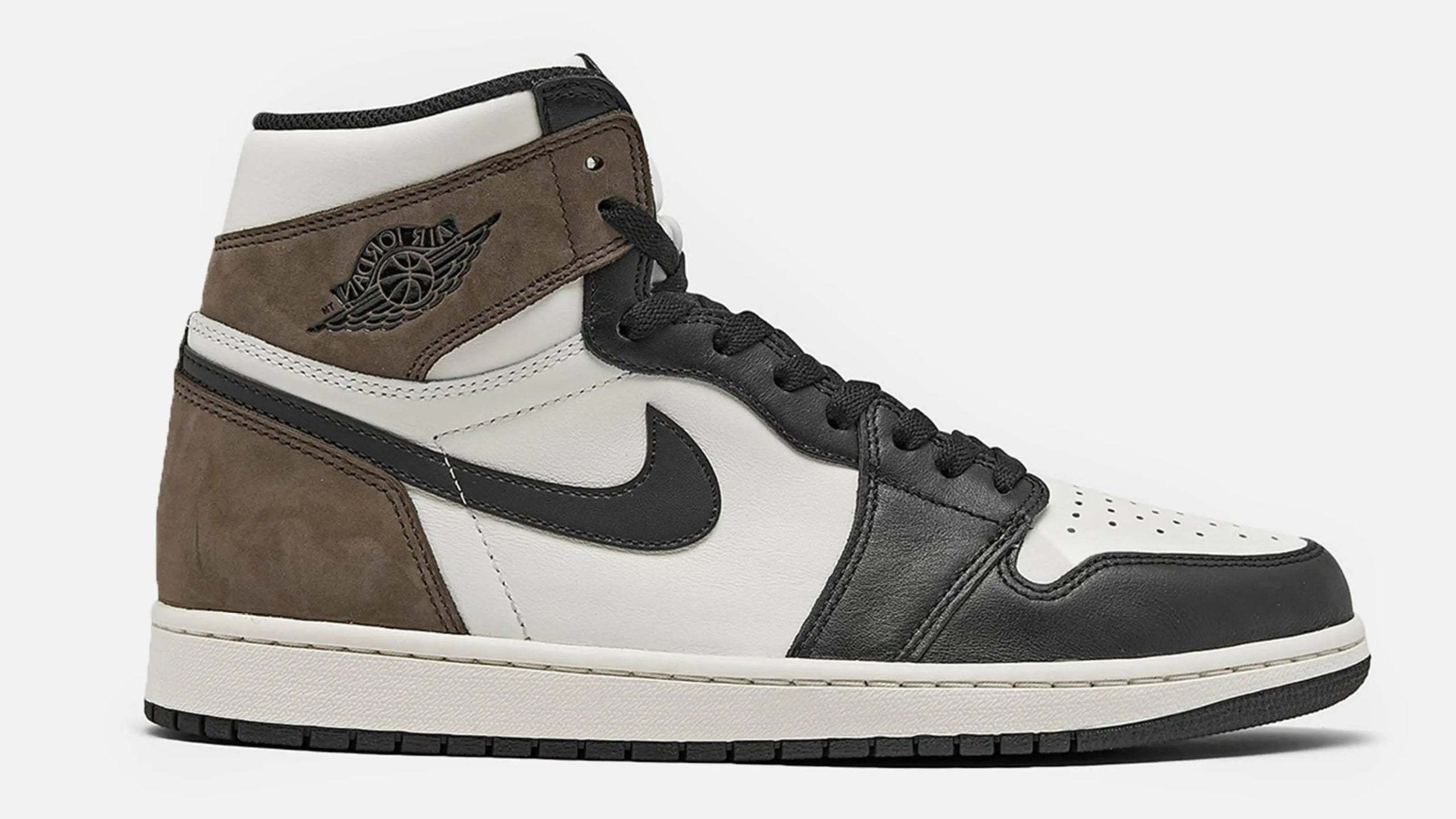 Air Jordan 1 Retro High OG (Sail/Black-Dark Mocha-Black) - Patta
