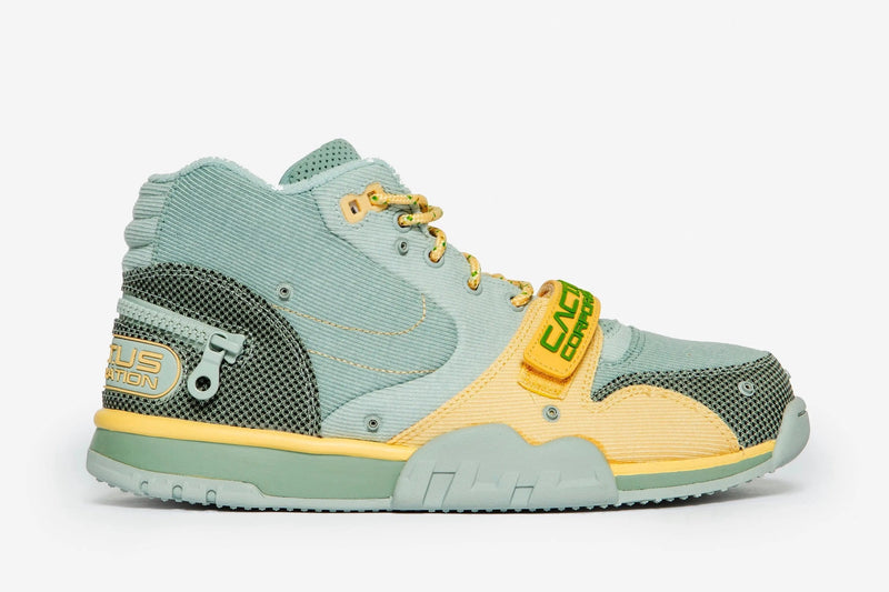 Nike Air Trainer 1 X Cactus Jack (Grey Haze/Olive Aura-Canvas-Dusty Sage) - Patta