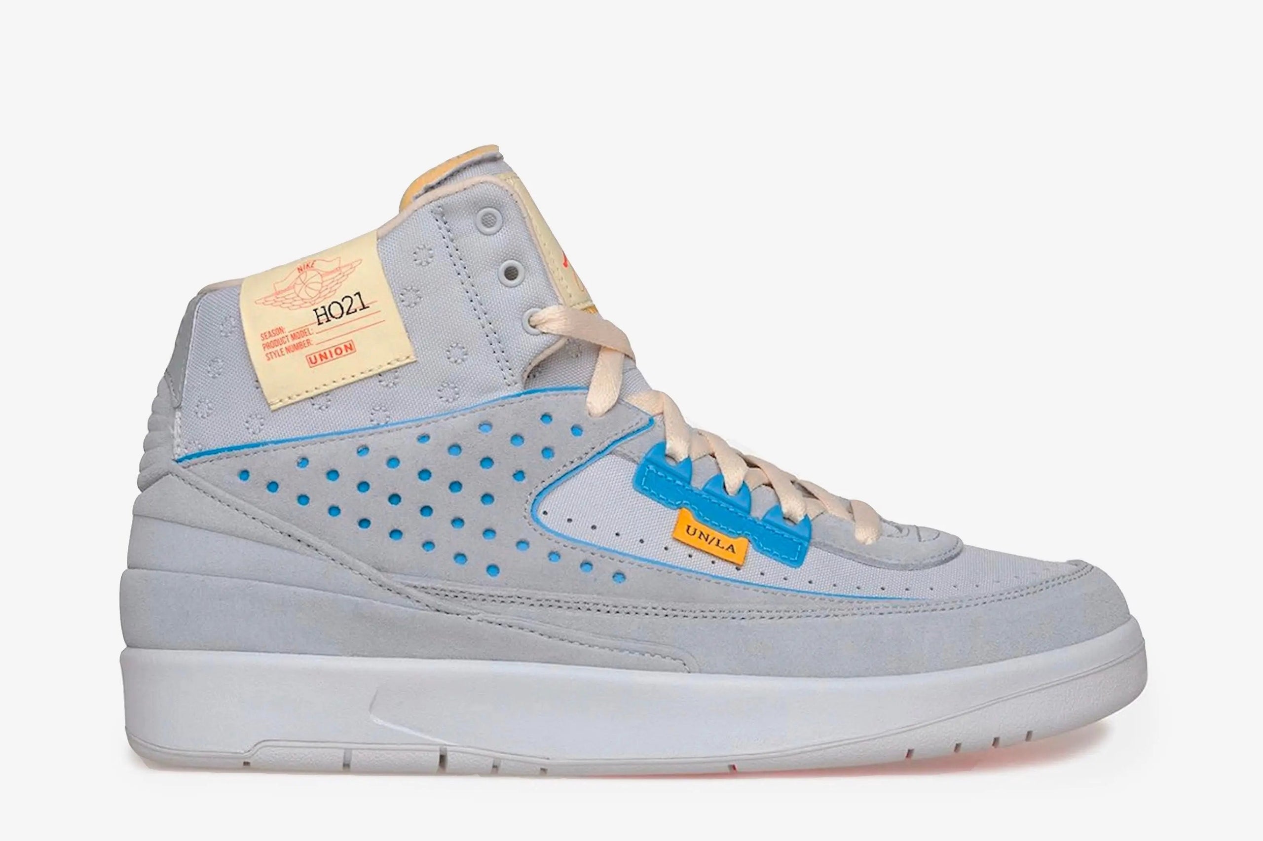 Union La X Air Jordan 2 Retro Sp (Grey Fog/Siren Red-Lt Smoke Grey) - Patta