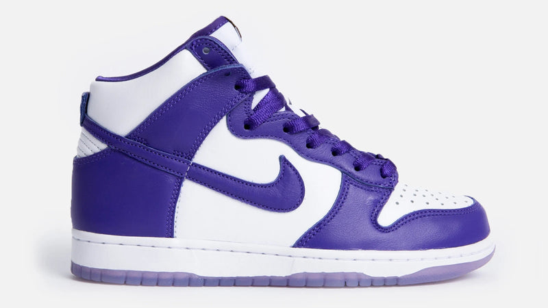 WMNS Nike Dunk High SP (White/Varsity Purple) - Patta