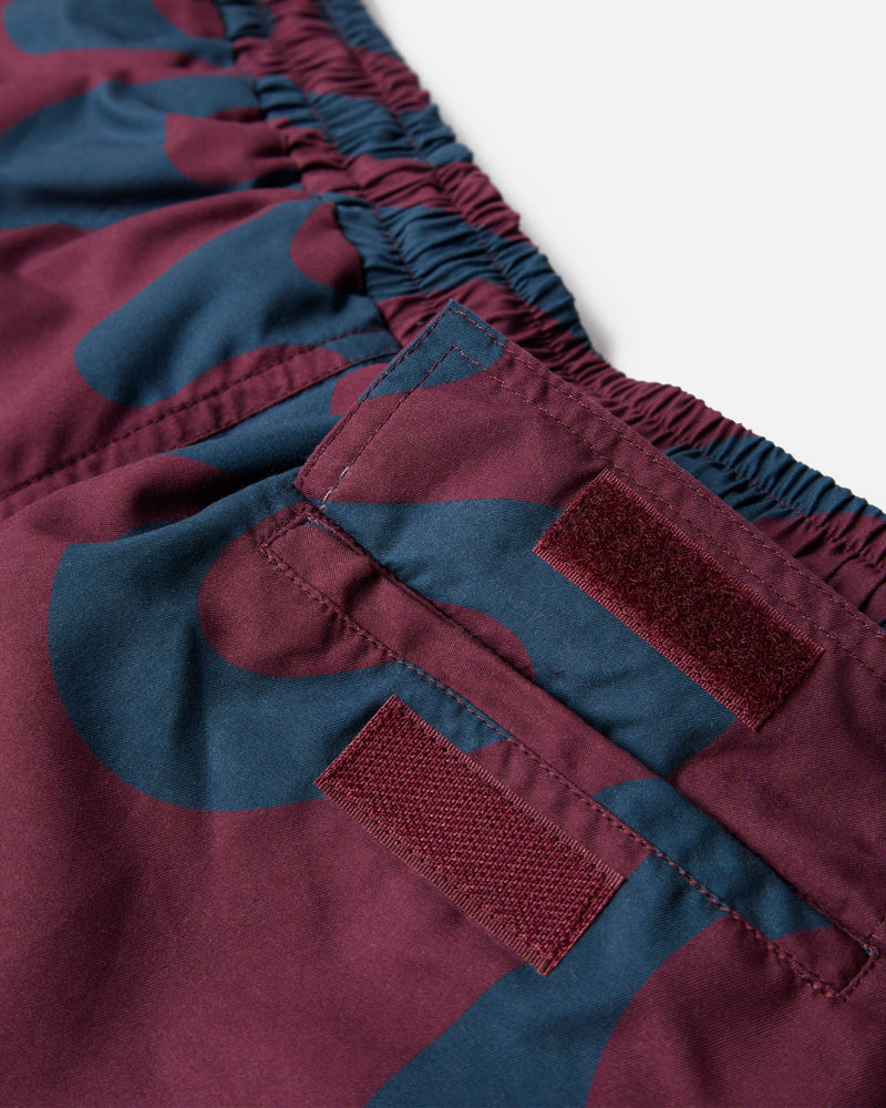 ByParra Splashed Swim Shorts (Burgundy)