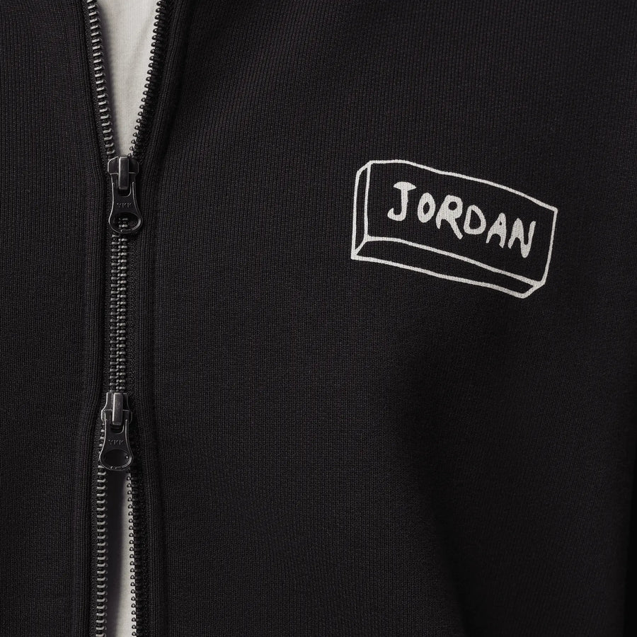 Jordan x Union x Fragment ''Chalk'' Double Zip Hoodie (Black/Sail) Jordan