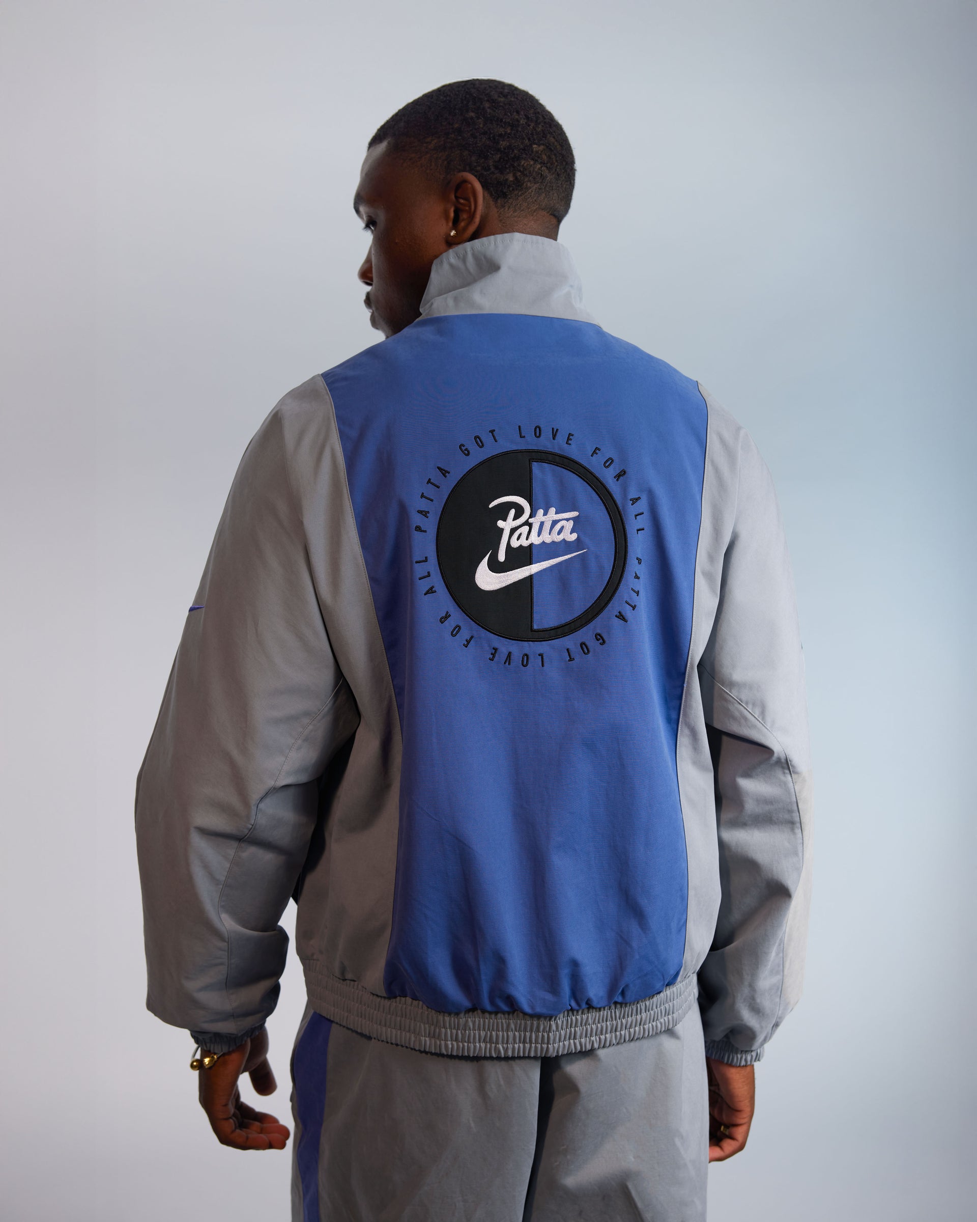 Patta x Nike NRG Track Jacket (Patricle Grey/Sapphire)