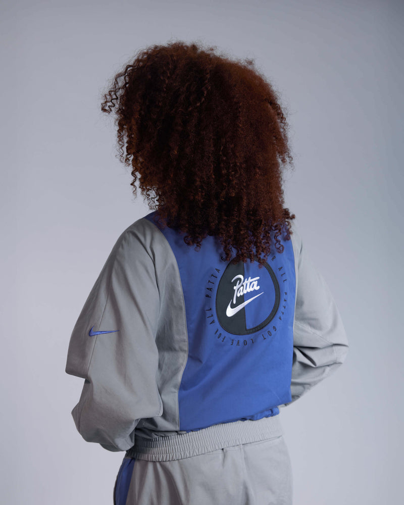 Patta x Nike NRG Track Jacket (Patricle Grey/Sapphire)