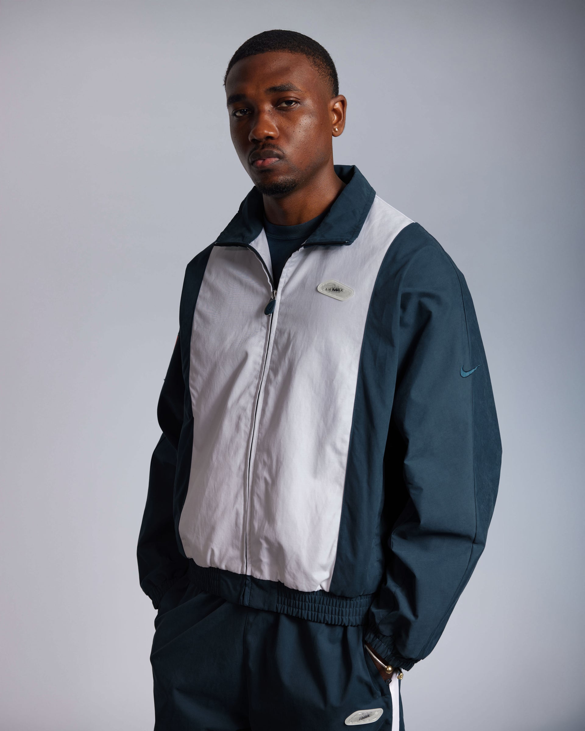 Patta x Nike NRG Track Jacket (Deep Ocean/White)