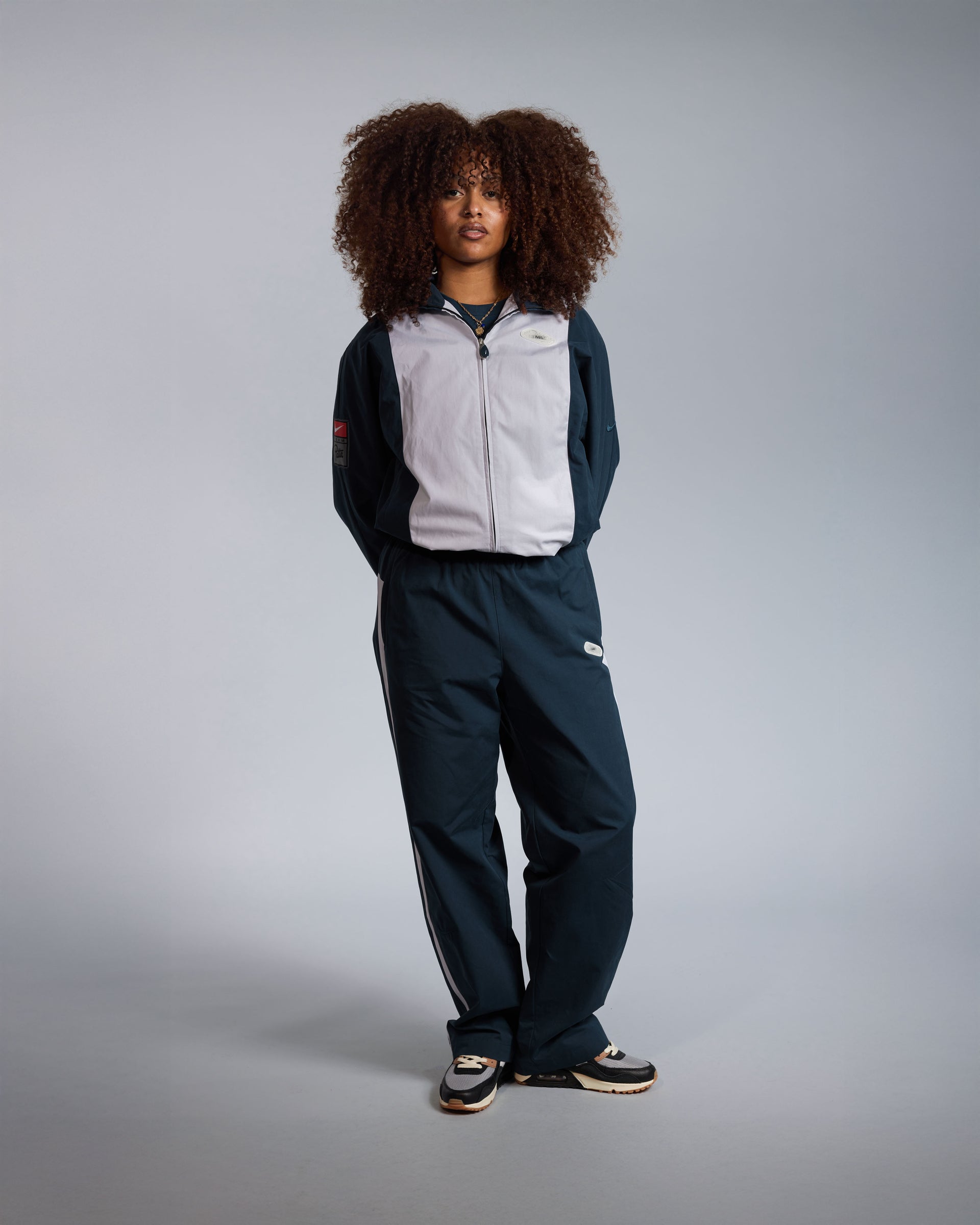 Patta x Nike NRG Track Jacket (Deep Ocean/White)