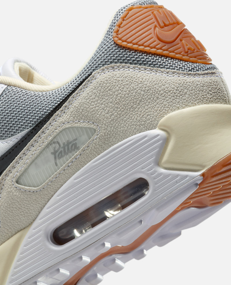 Patta x Nike Air Max 90 SP (Particle Grey/Black-Coconut Milk-White)