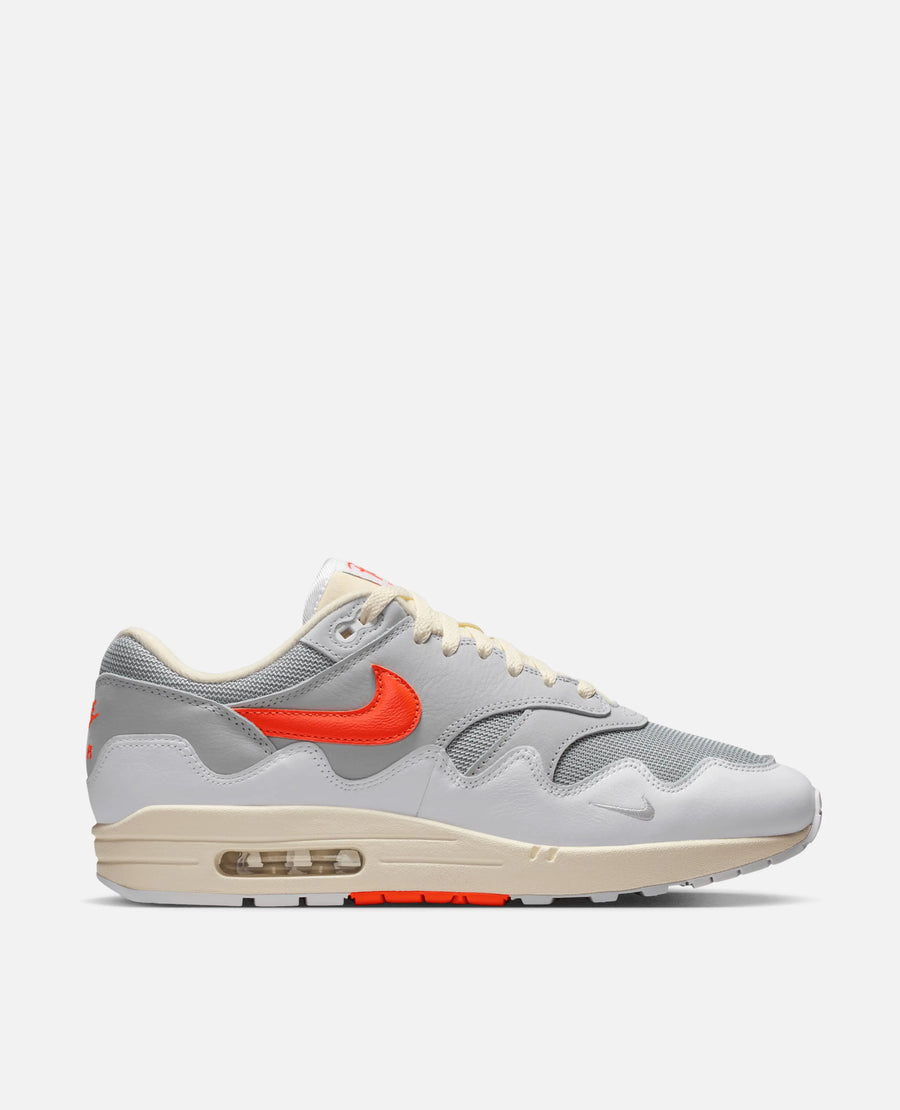 Patta X Nike Air Max 1 (White/Hyper Crimson-Pure Platinum) Nike