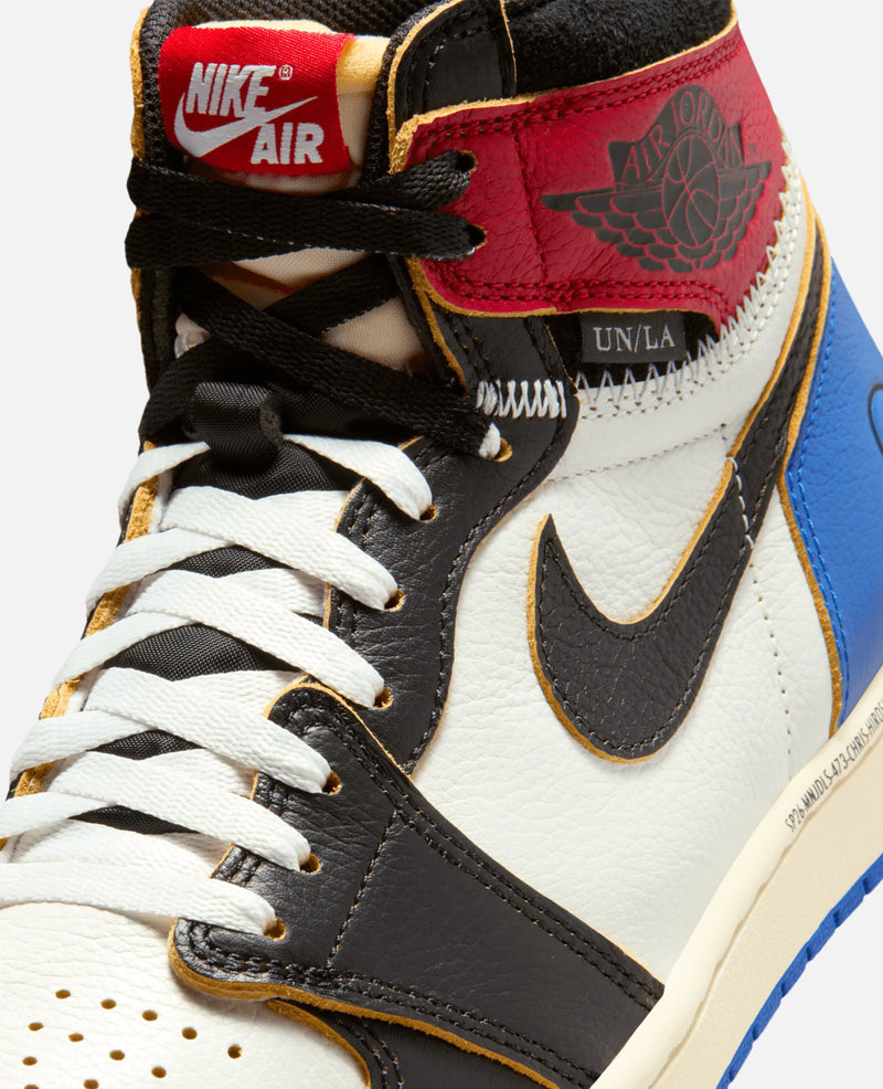 Air Jordan 1 Retro High OG x Union x Fragment (Black/White-Varsity Red-Sport Royal) Jordan