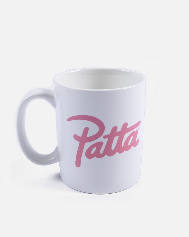 Patta Script Logo Mug (White/Pink)
