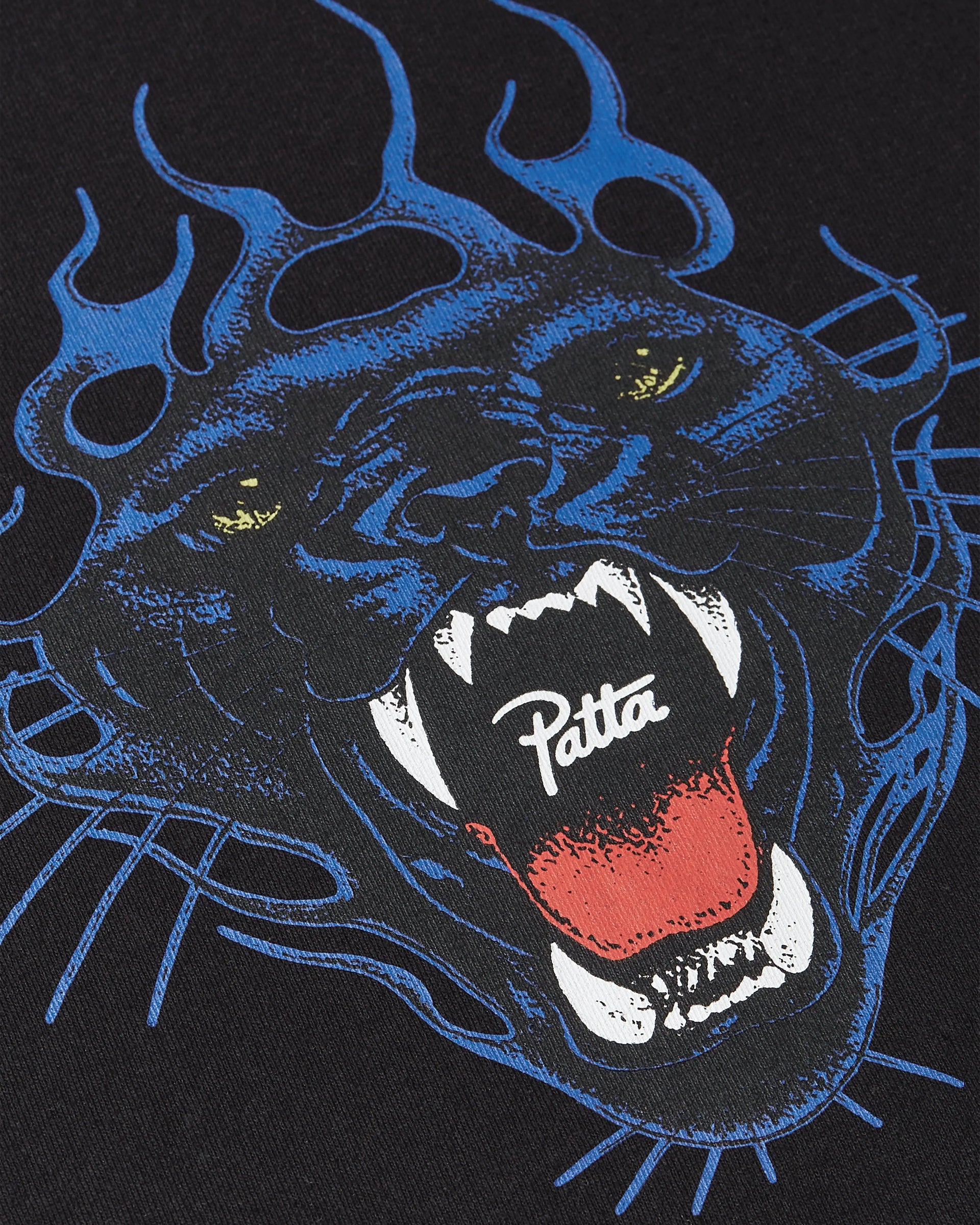 Patta Fire Panther T-Shirt (Black) Patta