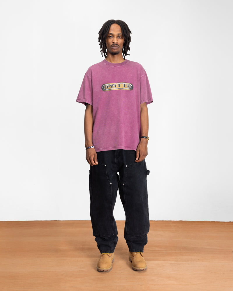 Patta Gilded Acid Washed T-Shirt (Boysenberry)