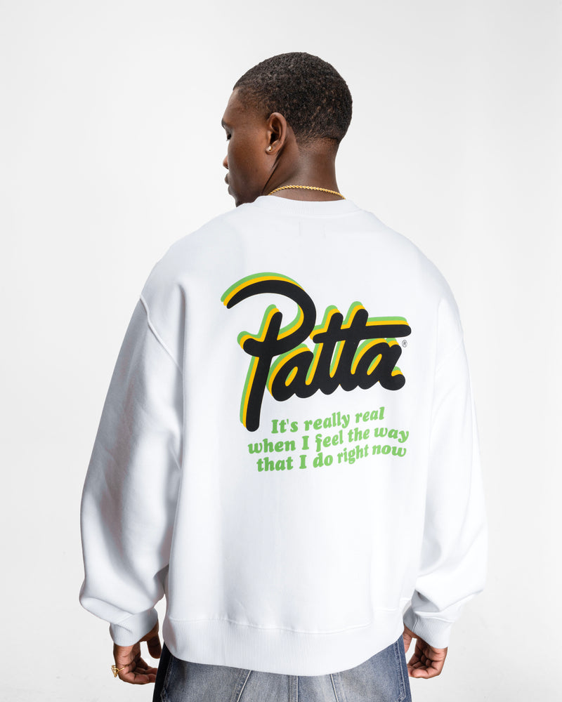 Patta Block Party Crewneck Sweater (Light Grey Melange)