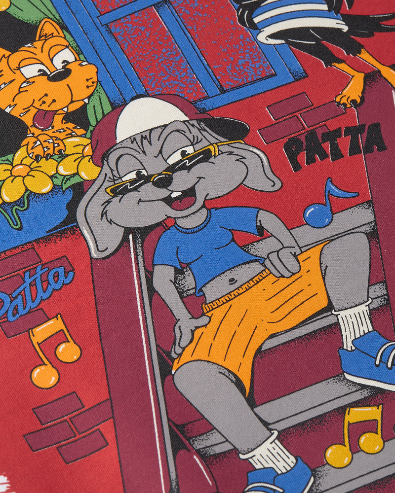Patta Block Party Crewneck Sweater (Light Grey Melange)