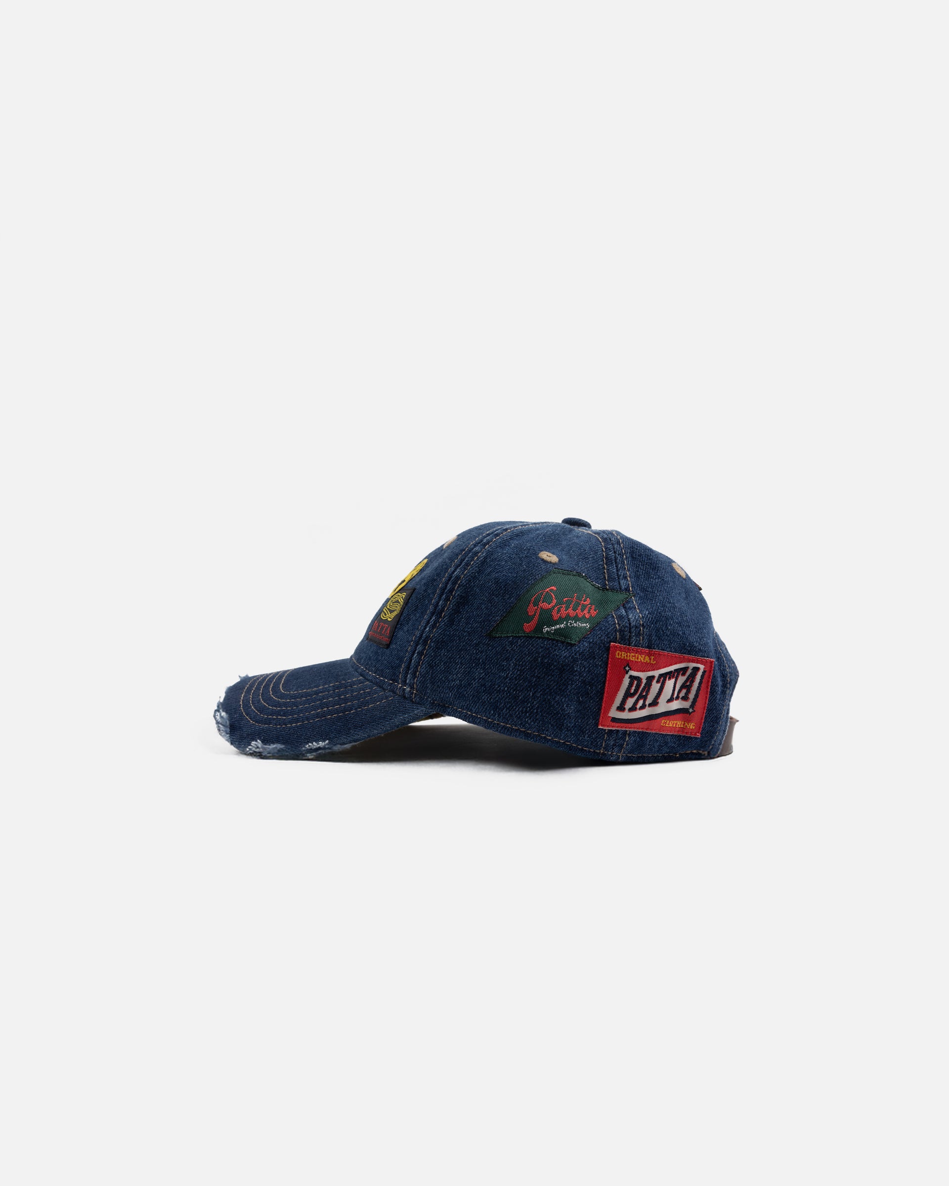 Patta Whole Lotta Labels Denim Cap (Light Blue Denim)
