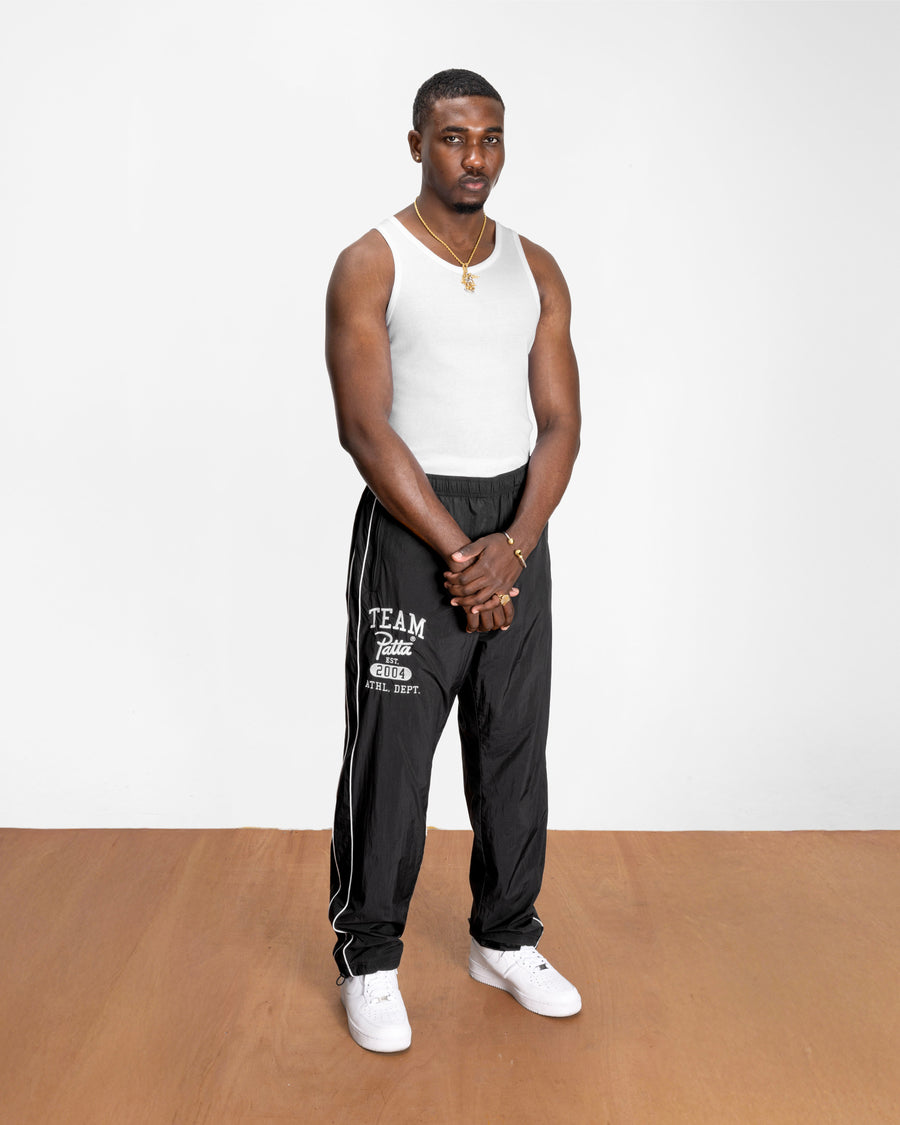 Patta Athletic Nylon Track Pants (Black)