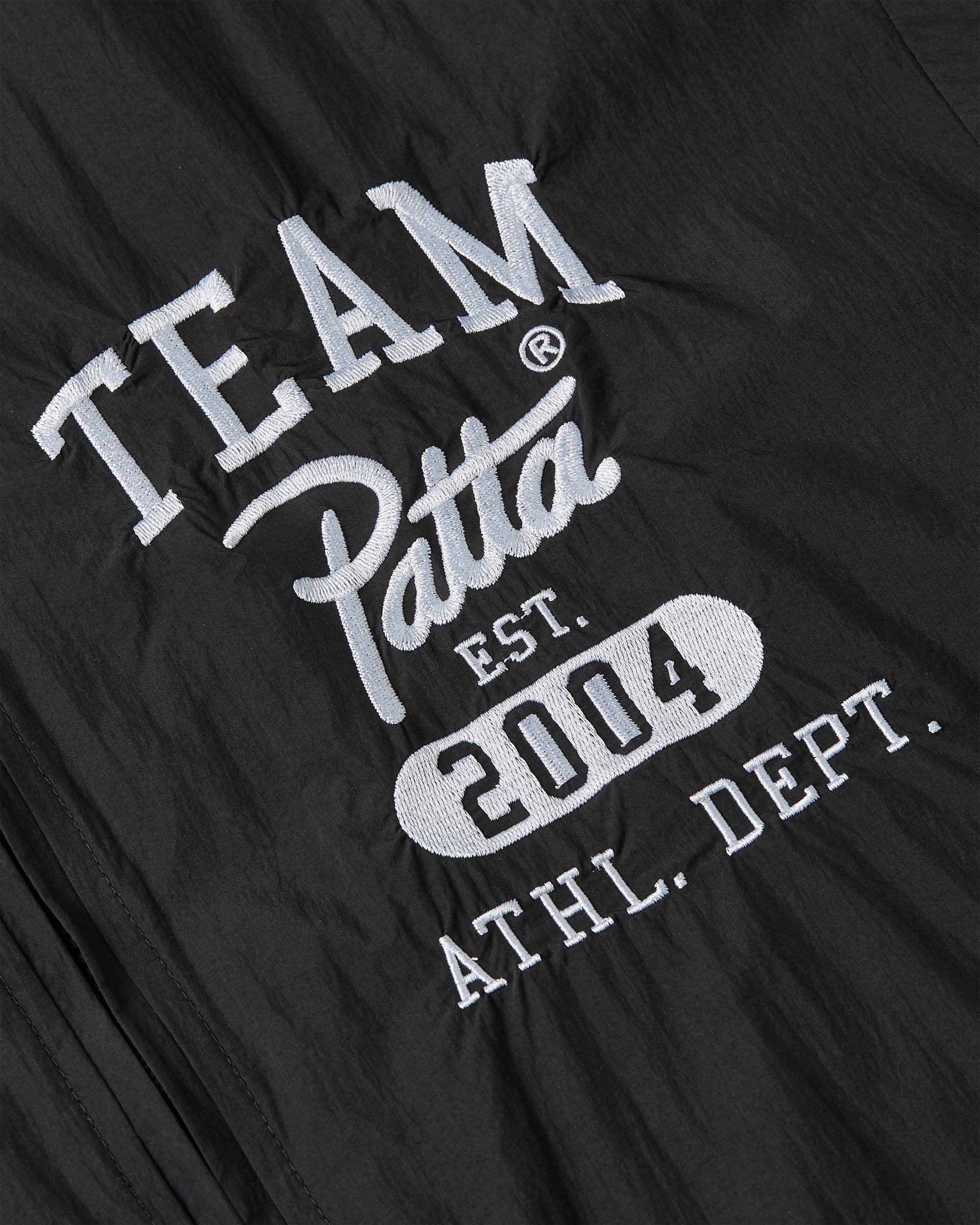 Patta Athletic Nylon Track Jacket (Black)