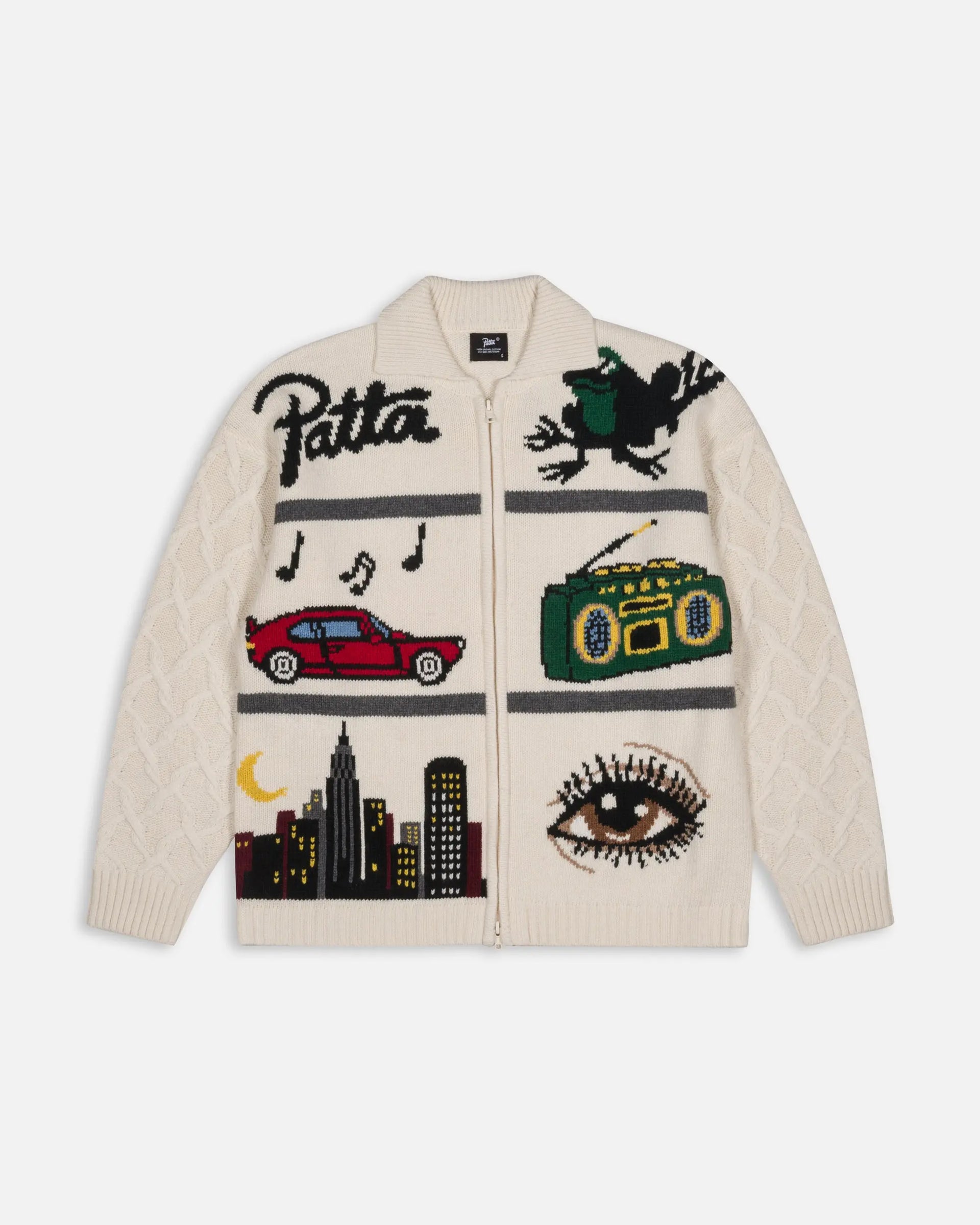 Patta Perfect Day Knitted Cardigan (Peyote) Patta