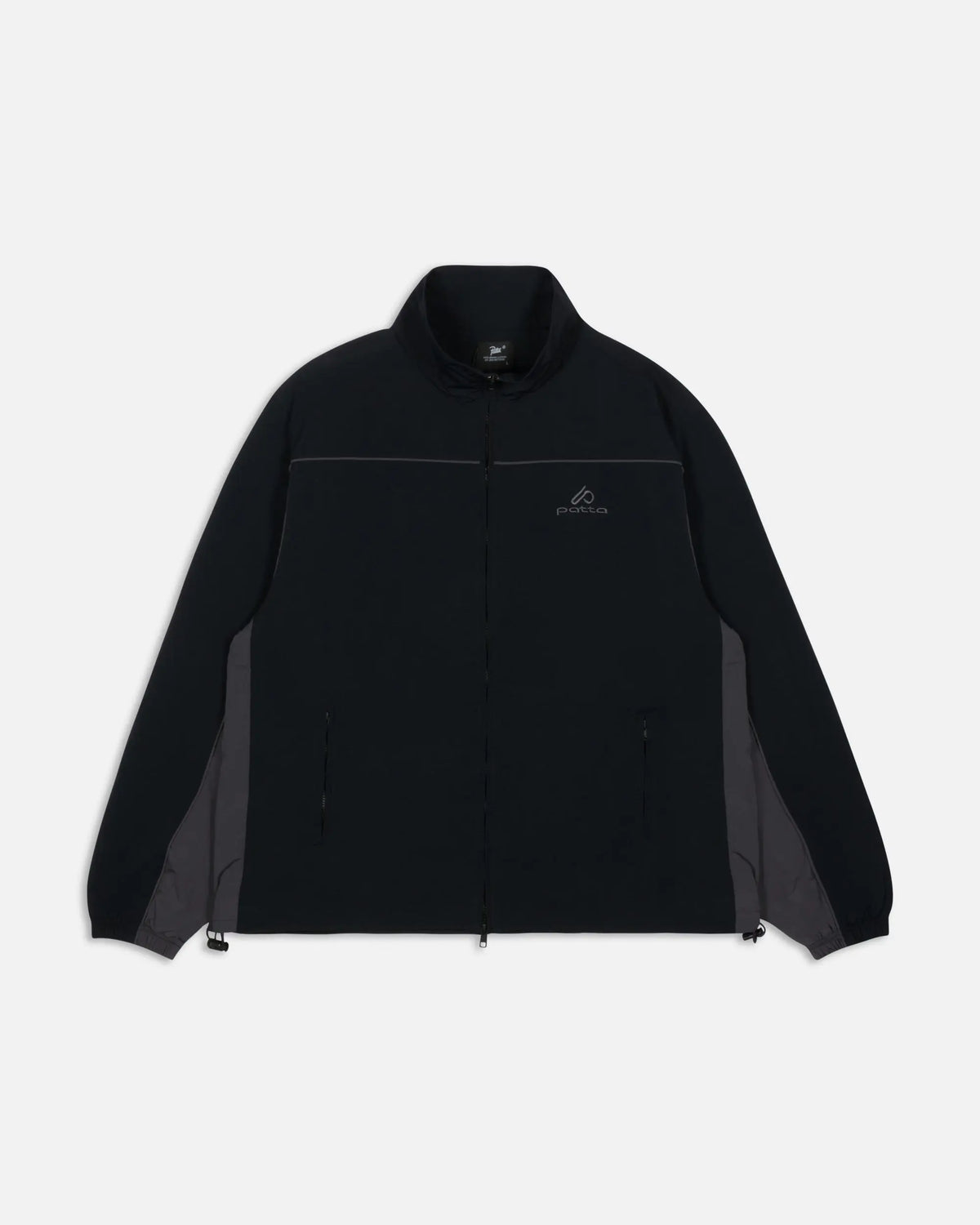 Patta Panelled Track Top (Black) Patta