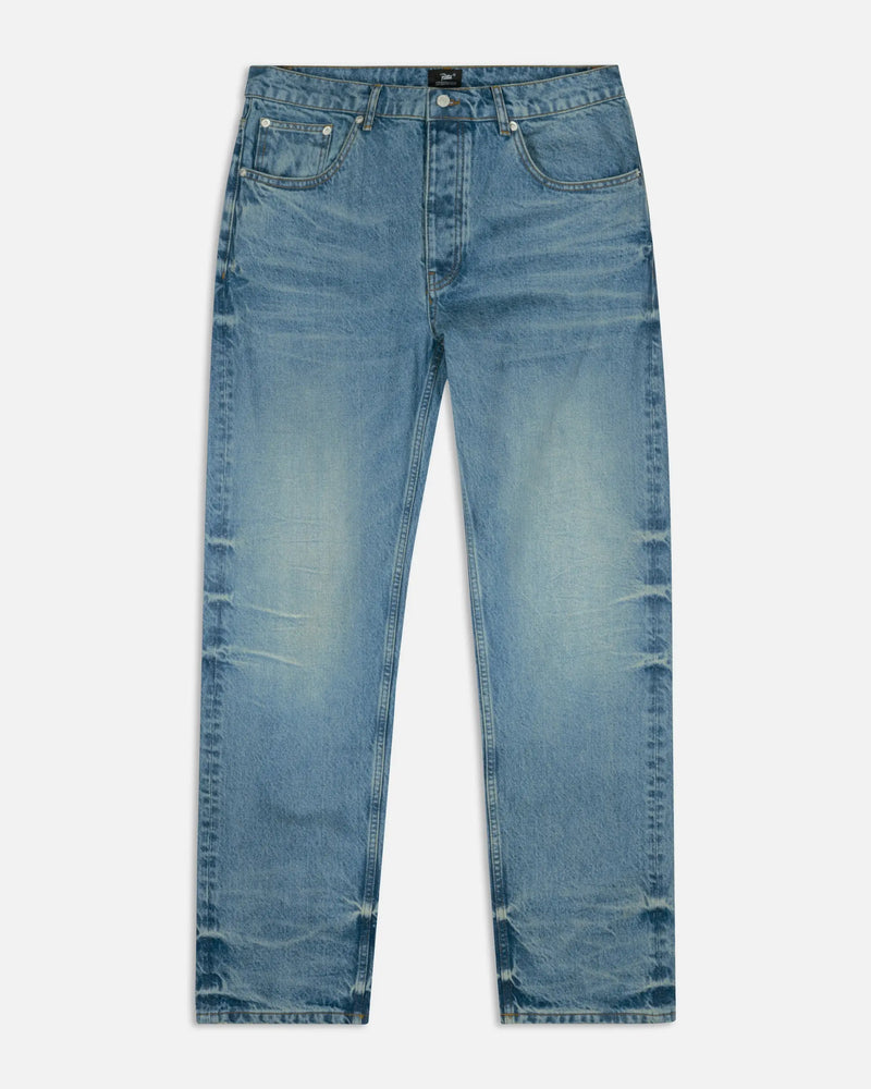 Patta Aqua Whiskers Straight Leg Denim Pants (Blue Denim ) Patta