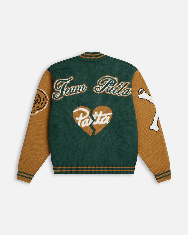 Patta Varsity Knitted Cardigan (Pine Grove) Patta
