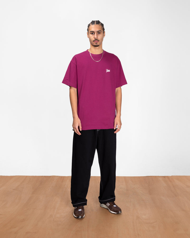Patta Script Logo T-Shirt (Boysenberry)