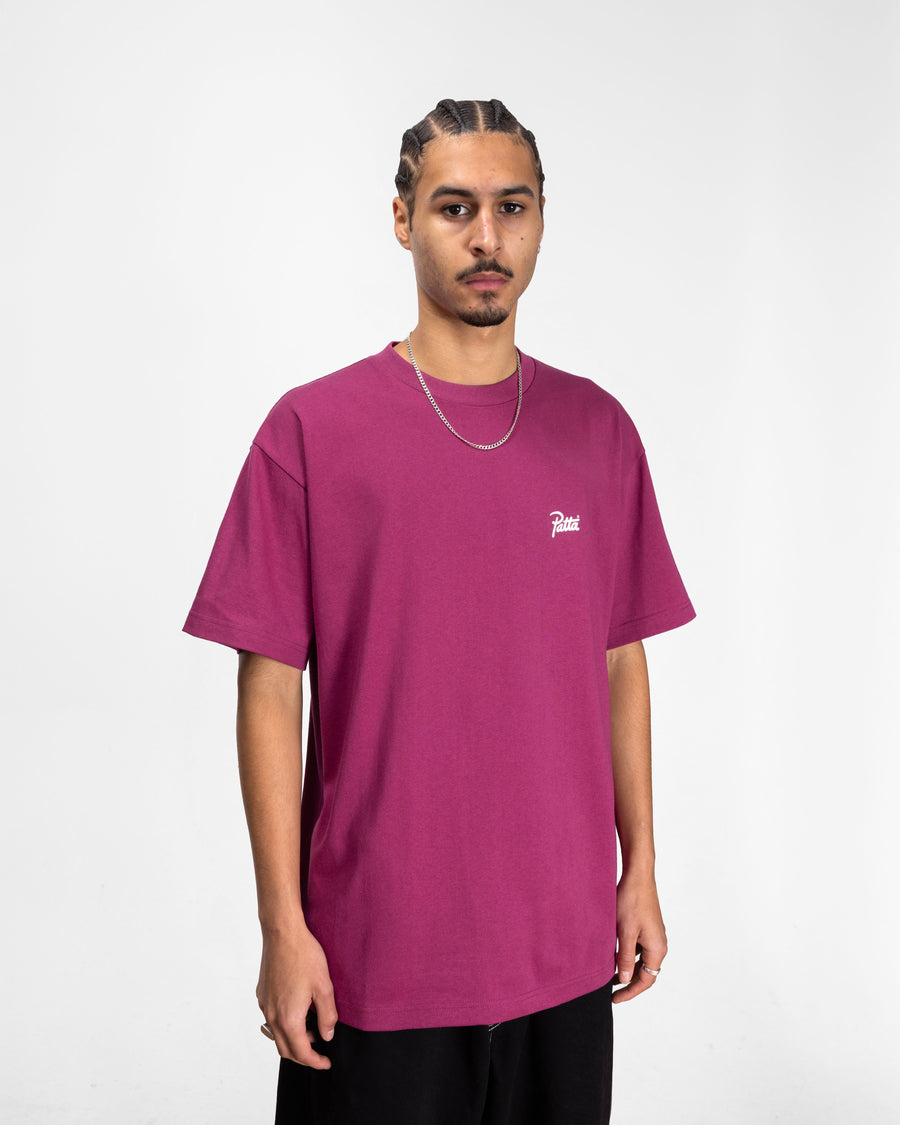 Patta Script Logo T-Shirt (Boysenberry)