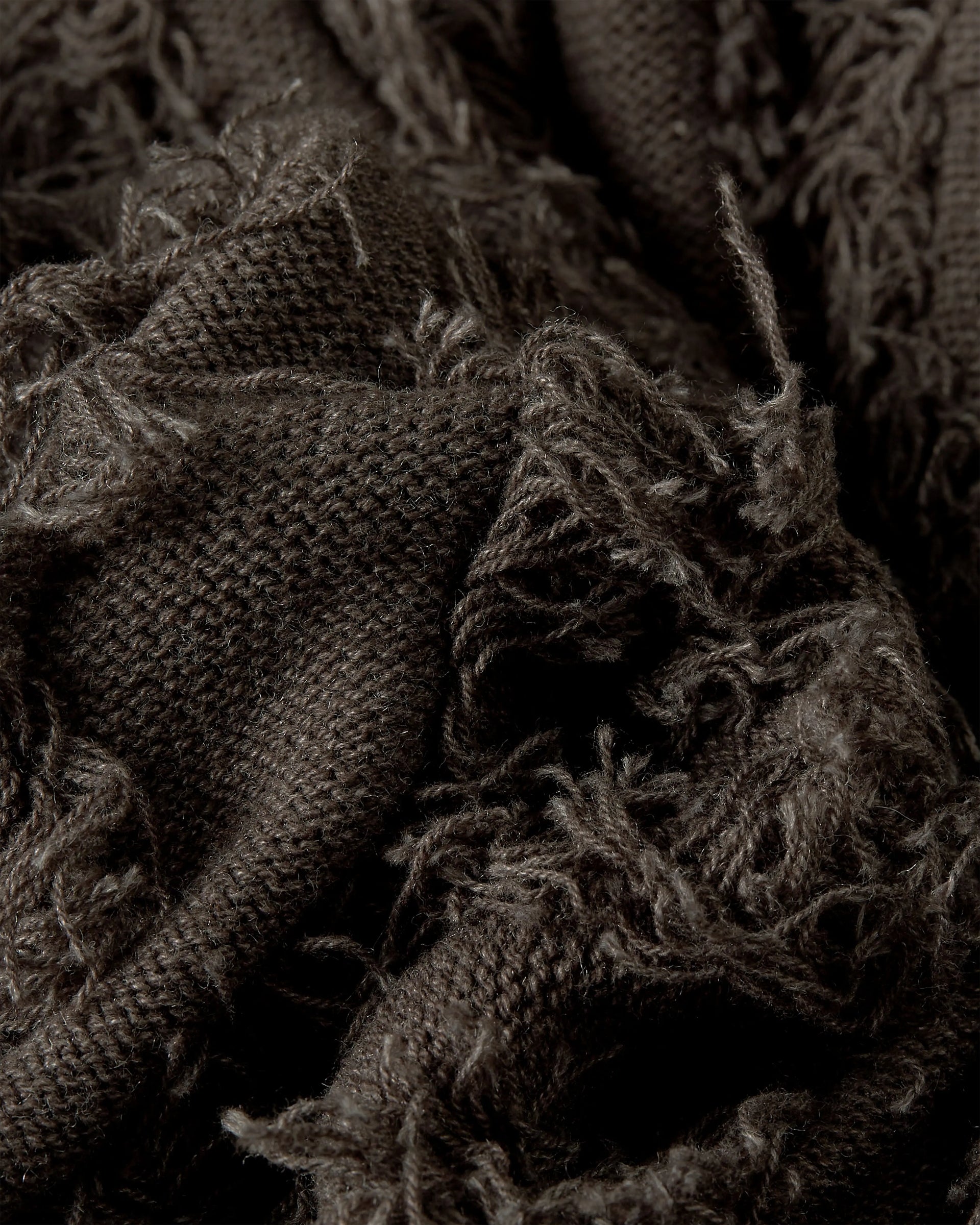 Patta Fringed Knitted Cardigan (Moonless Night) Patta