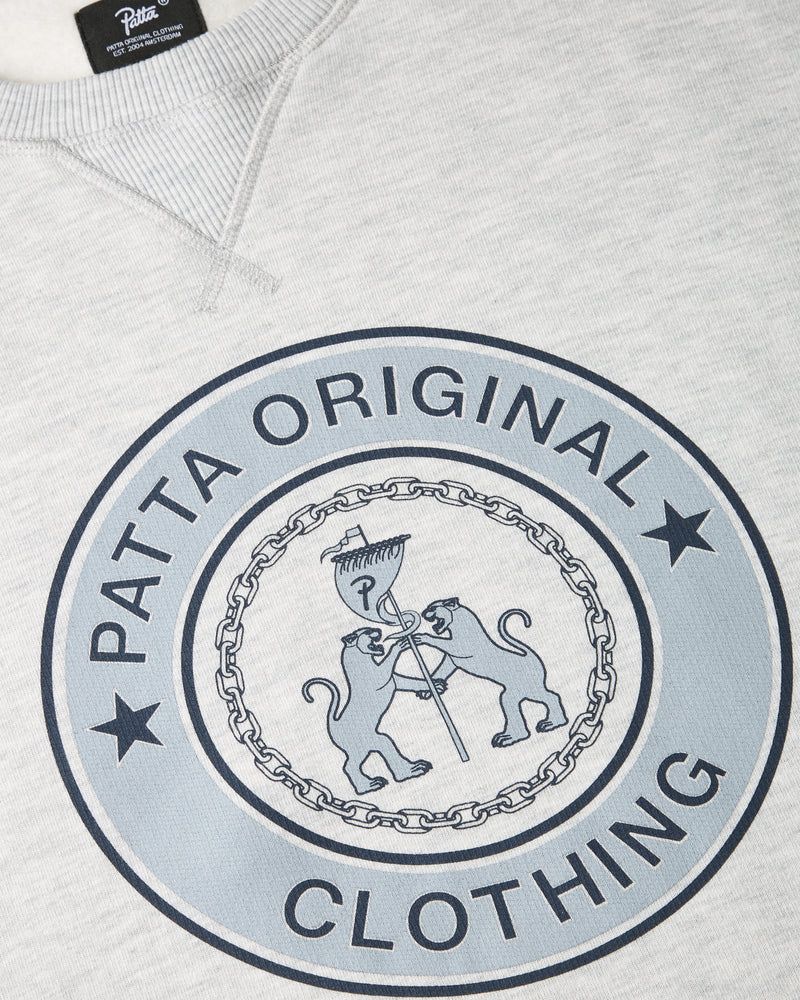 Patta Marina Crewneck Sweater (Light Grey Melange)
