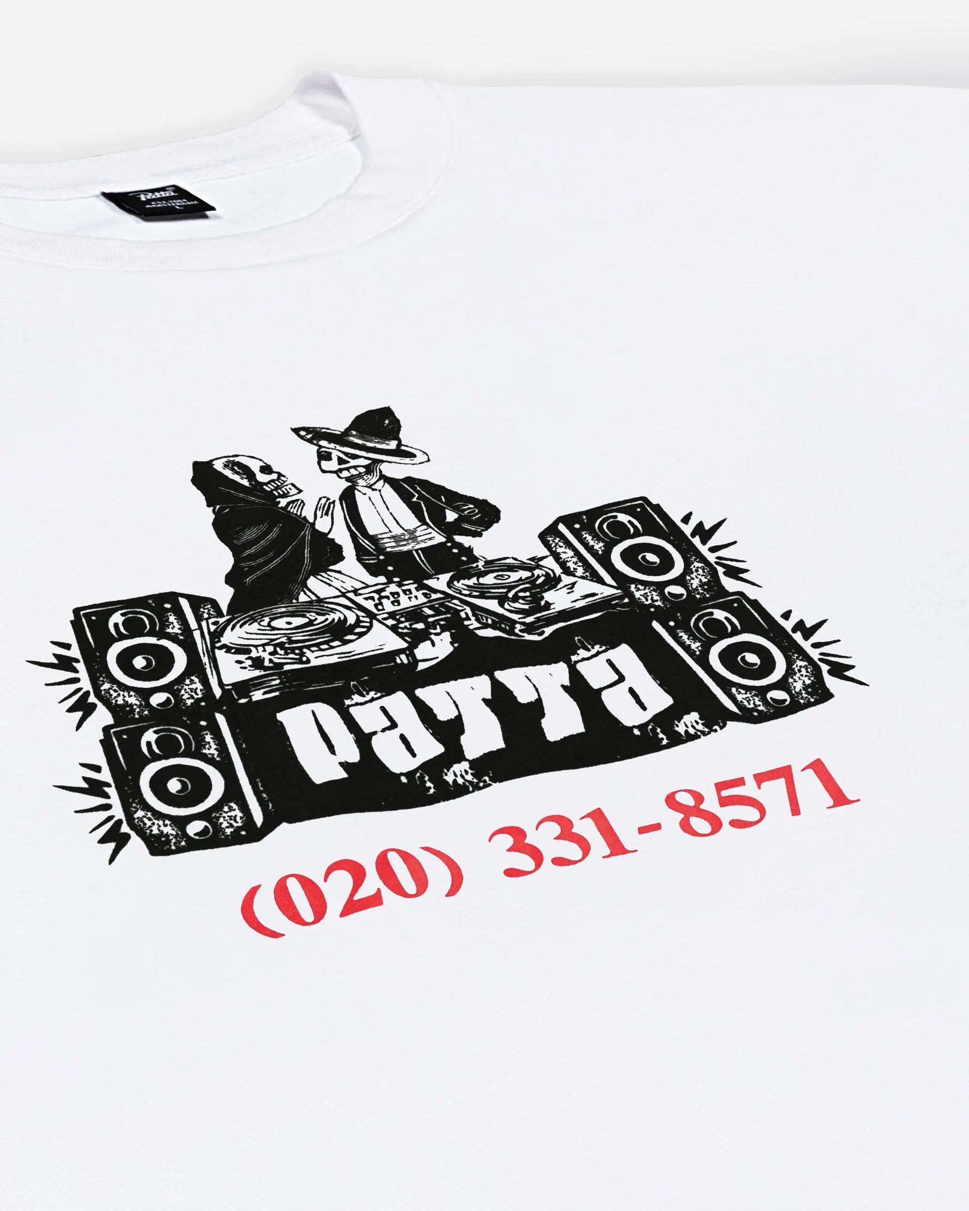 Patta DJ Skully T-Shirt (White) Patta