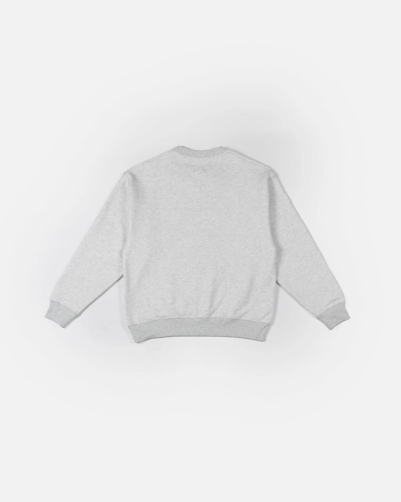 Patta Arc Logo Crewneck Sweater (Light Melange Grey) Patta