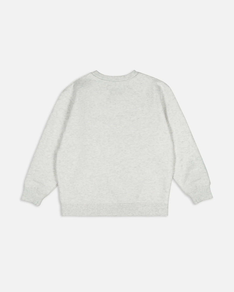 Patta Kids Arc Logo Crewneck Sweater (Light Melange Grey) Patta