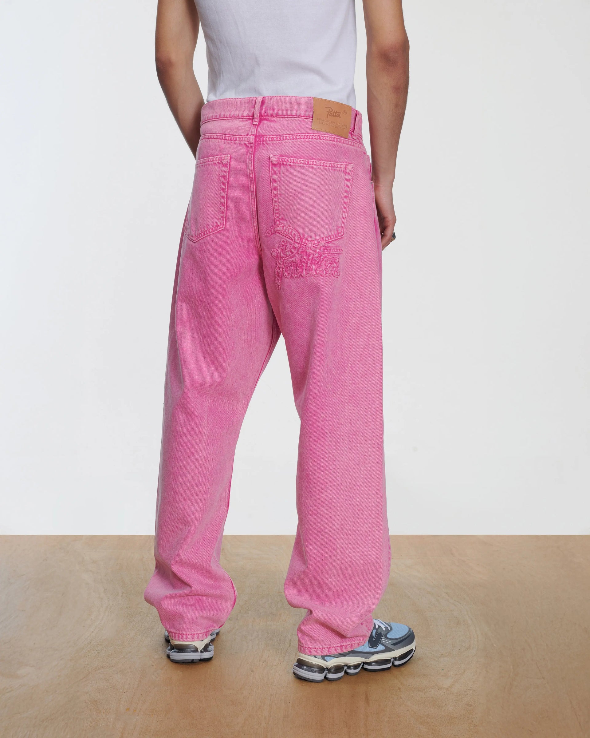 Patta Acid Wash Fuchsia Purple Denim Pants (Fuchsia Purple) Patta