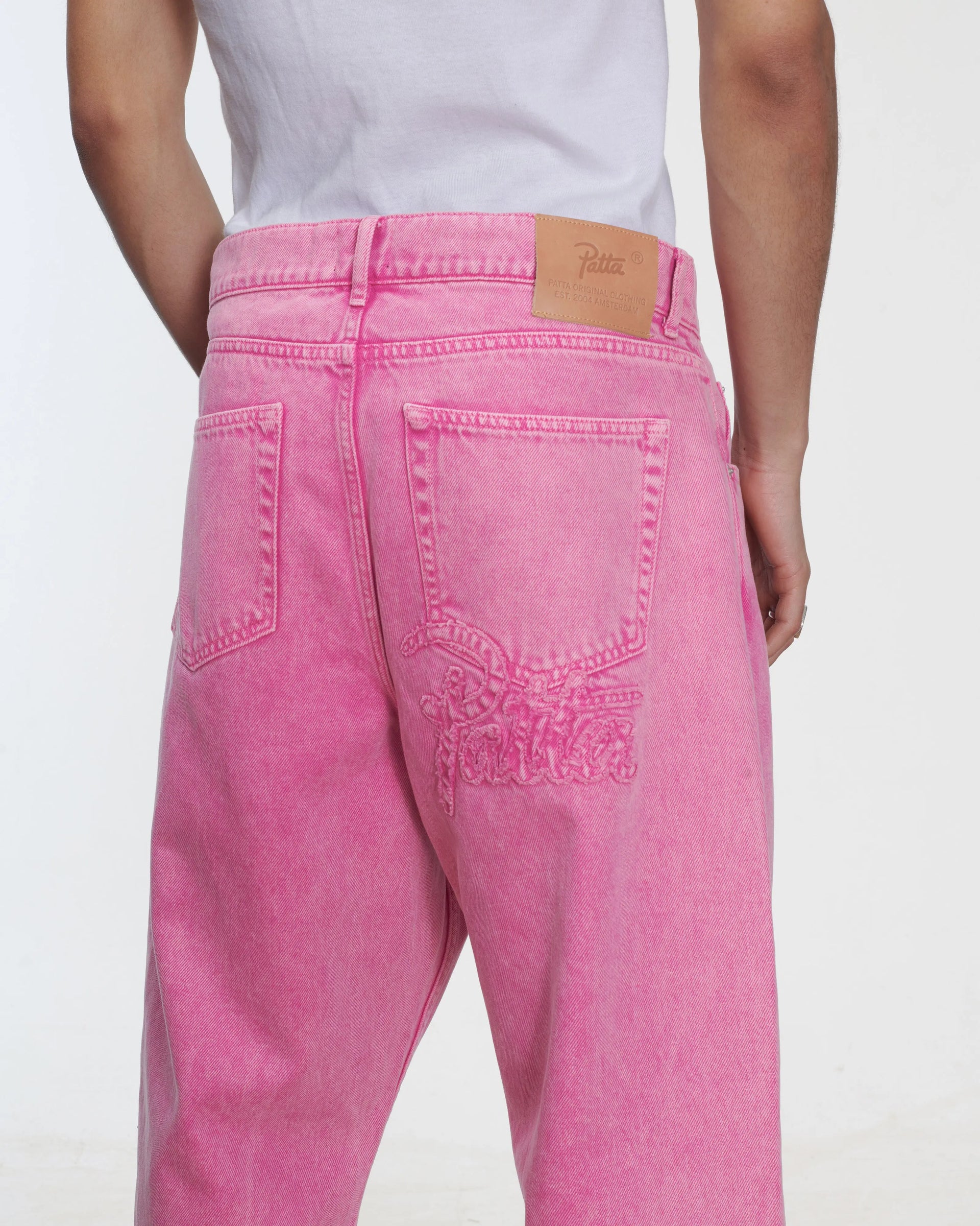 Patta Acid Wash Fuchsia Purple Denim Pants (Fuchsia Purple) Patta