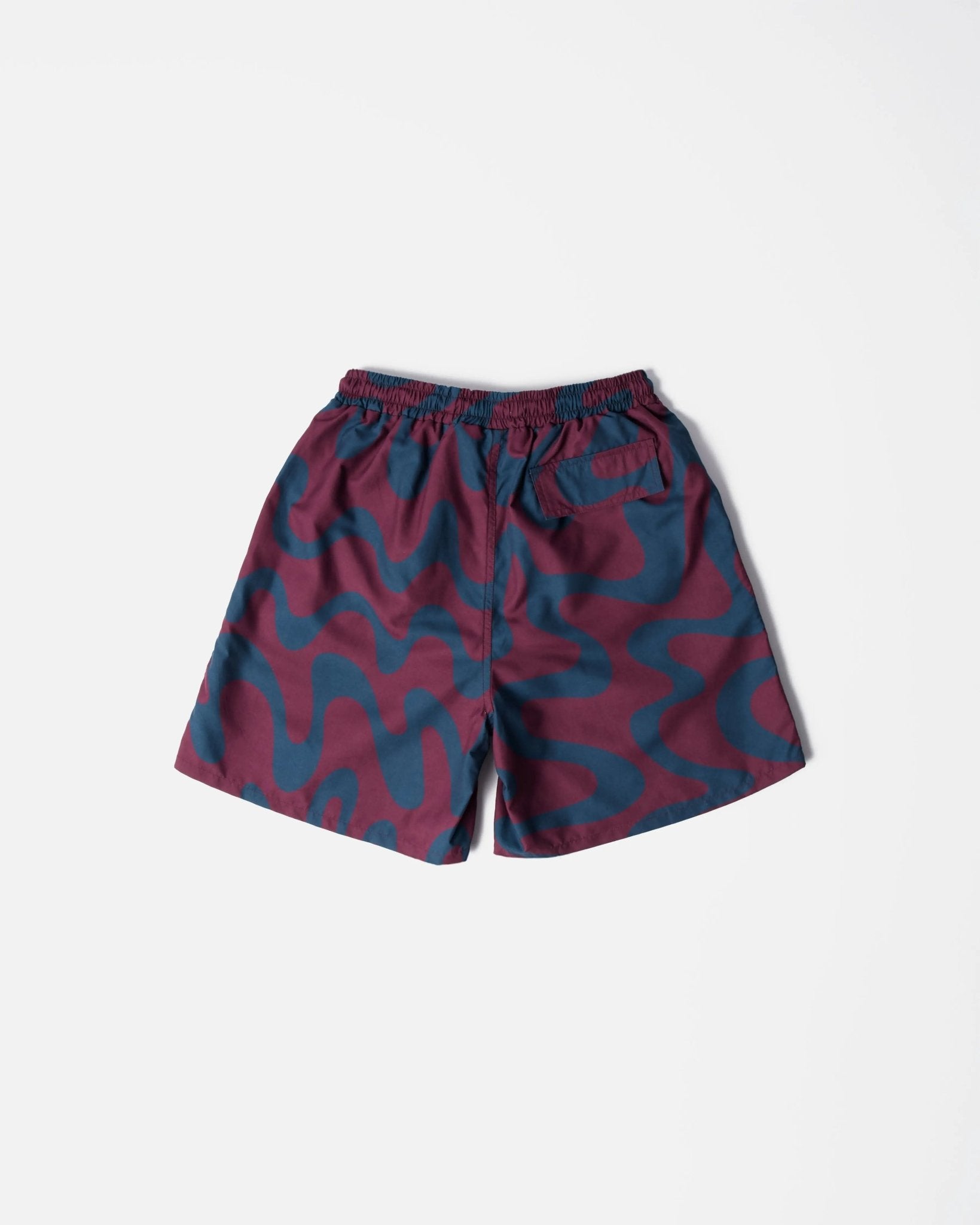 ByParra Splashed Swim Shorts (Burgundy) - Patta