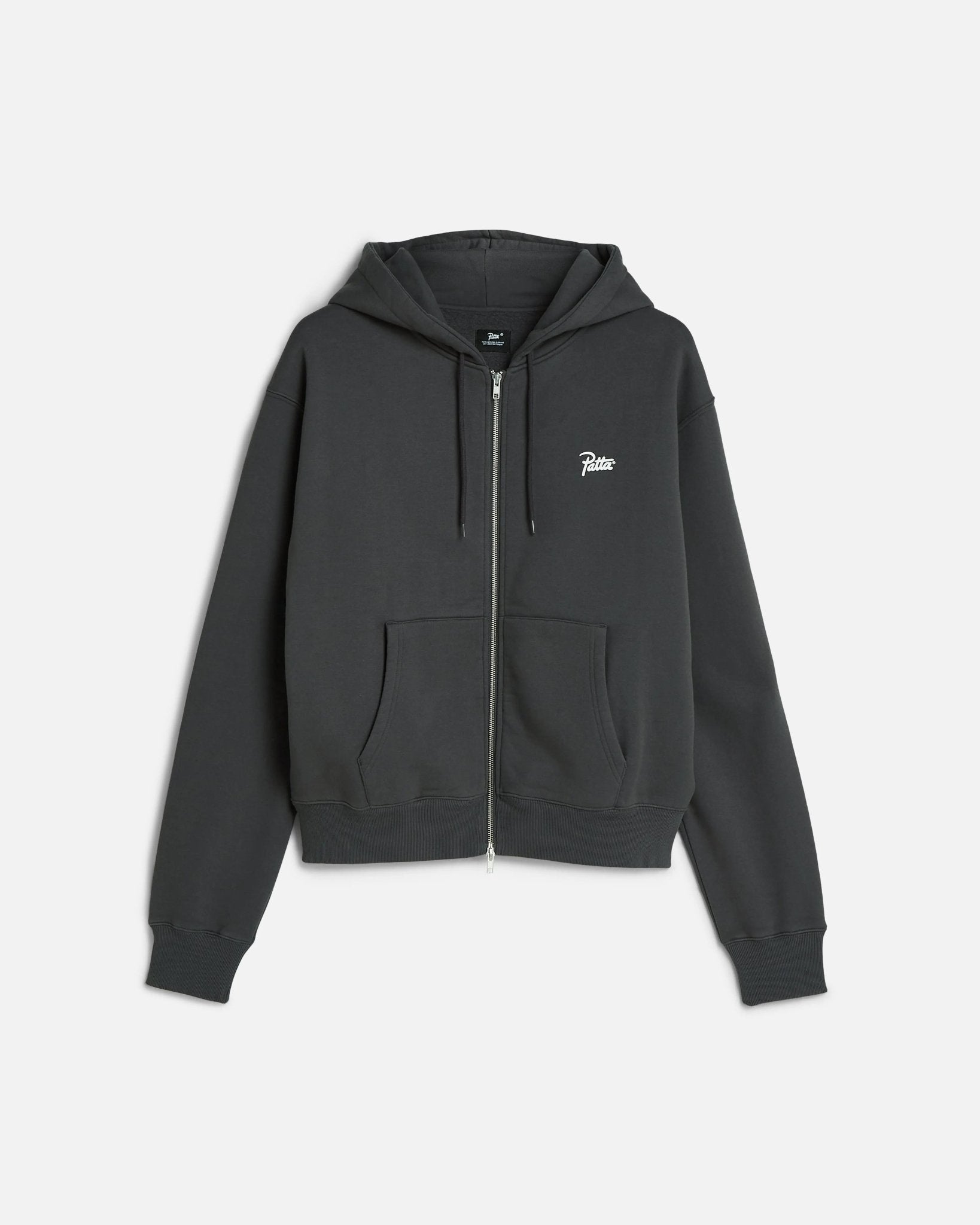 Patta Classic Zip - Up Hooded Sweater (Forged Iron) - Patta