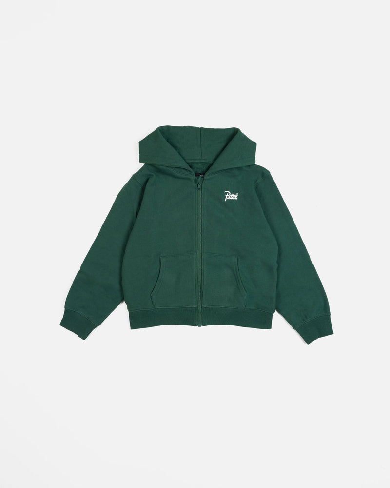 Patta Kids Zip - Up Hooded Sweater (Bistro Green) - Patta