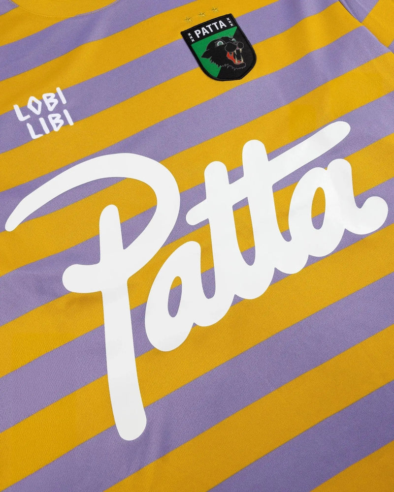 Patta Striped Longsleeve Football Jersey (Chalk Violet) - Patta