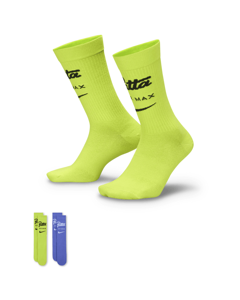 Patta x Nike Crew Socks 2 - pack (Cyber/Sapphire) - Patta