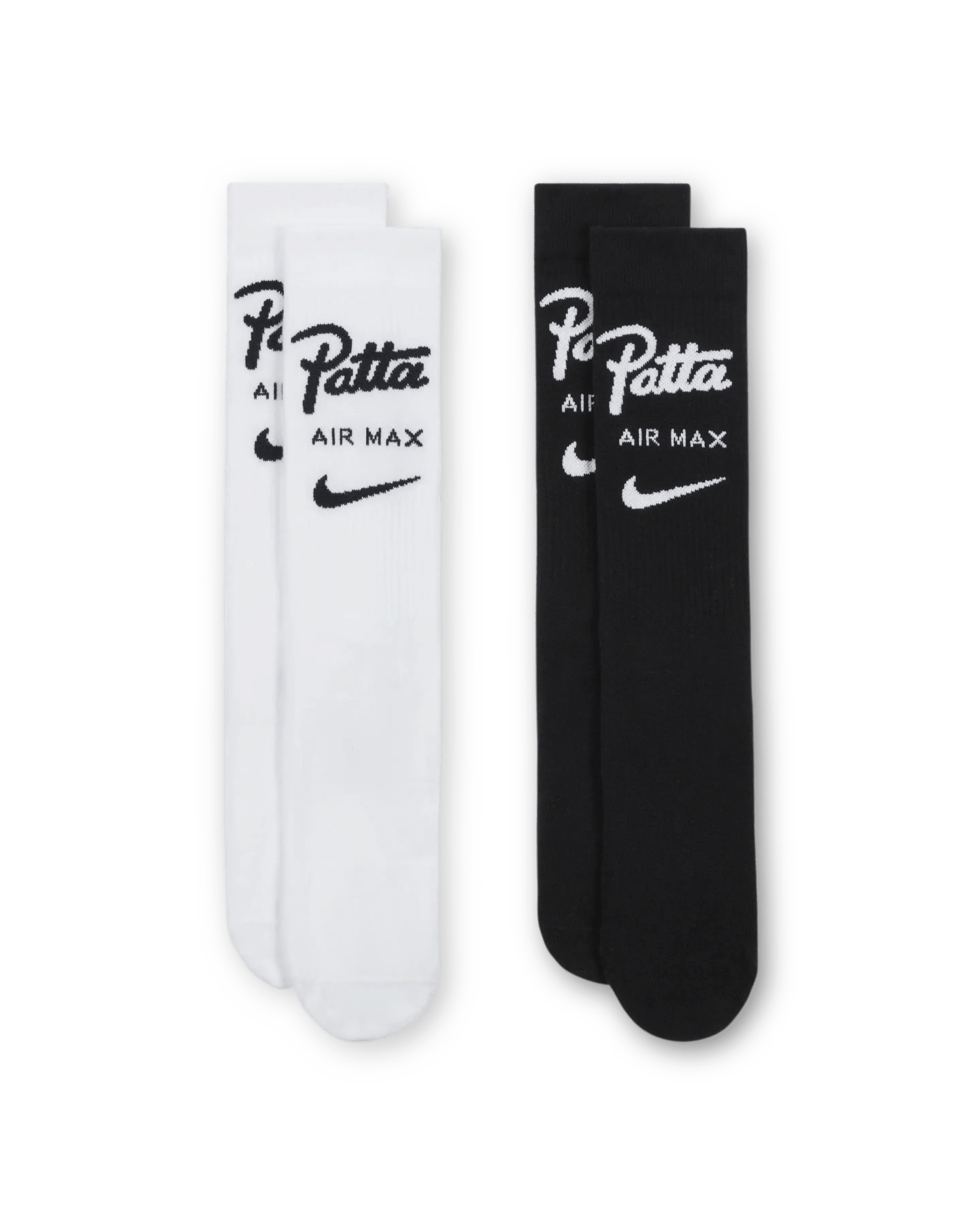 Patta x Nike Crew Socks 2 - pack (White/Black) - Patta