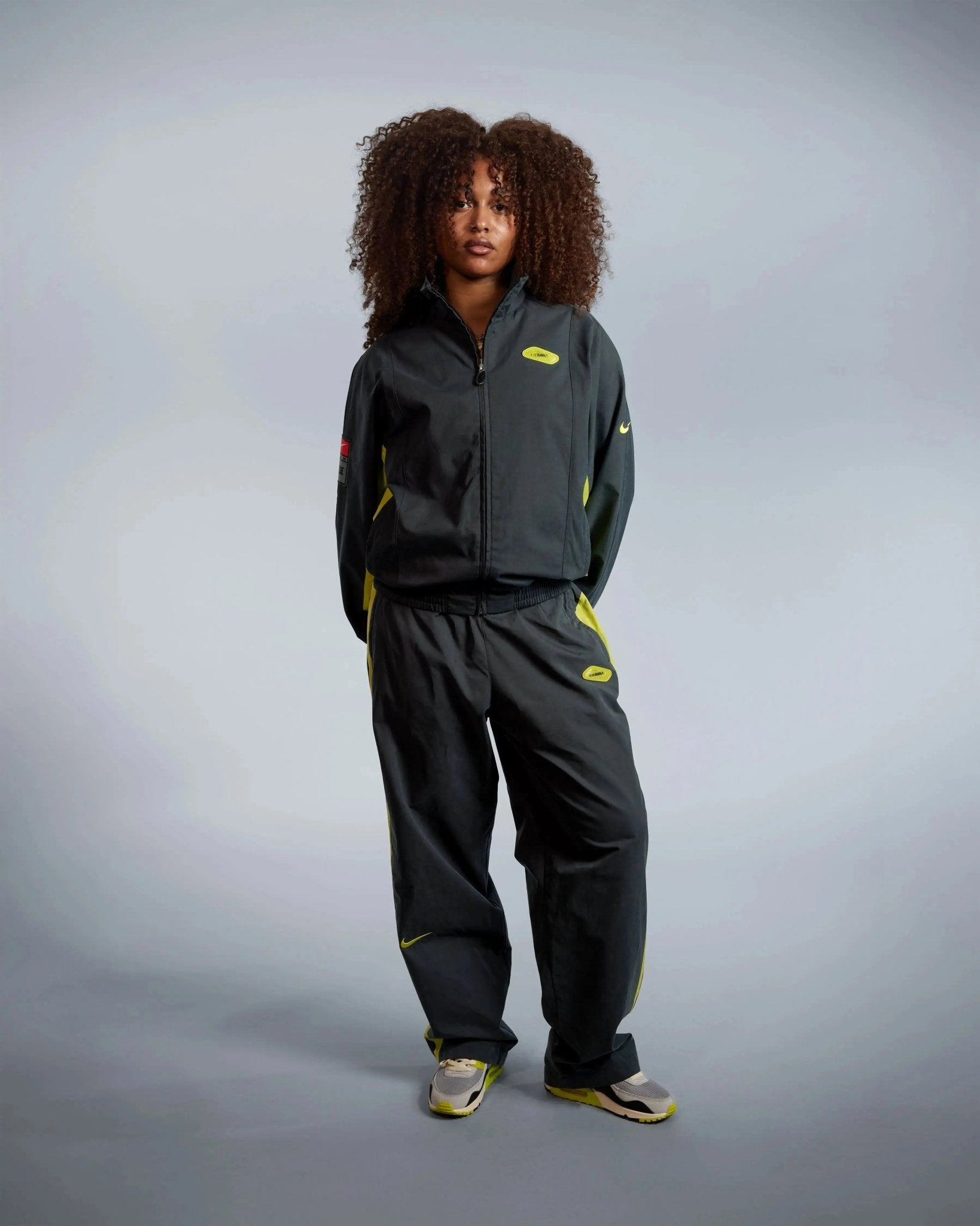 Patta x Nike NRG Track Jacket (Black/Cyber) - Patta