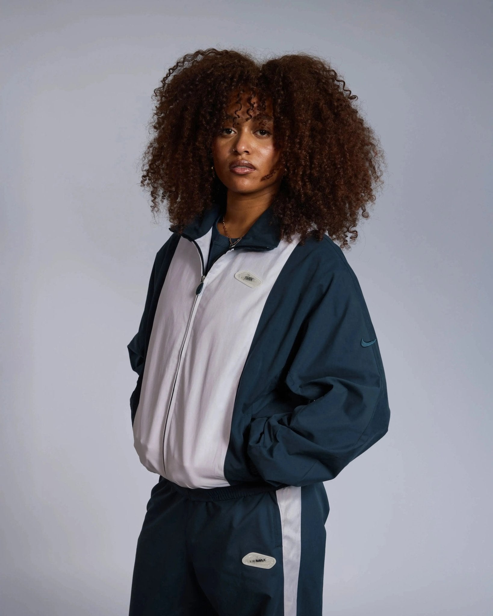 Patta x Nike NRG Track Jacket (Deep Ocean/White) - Patta