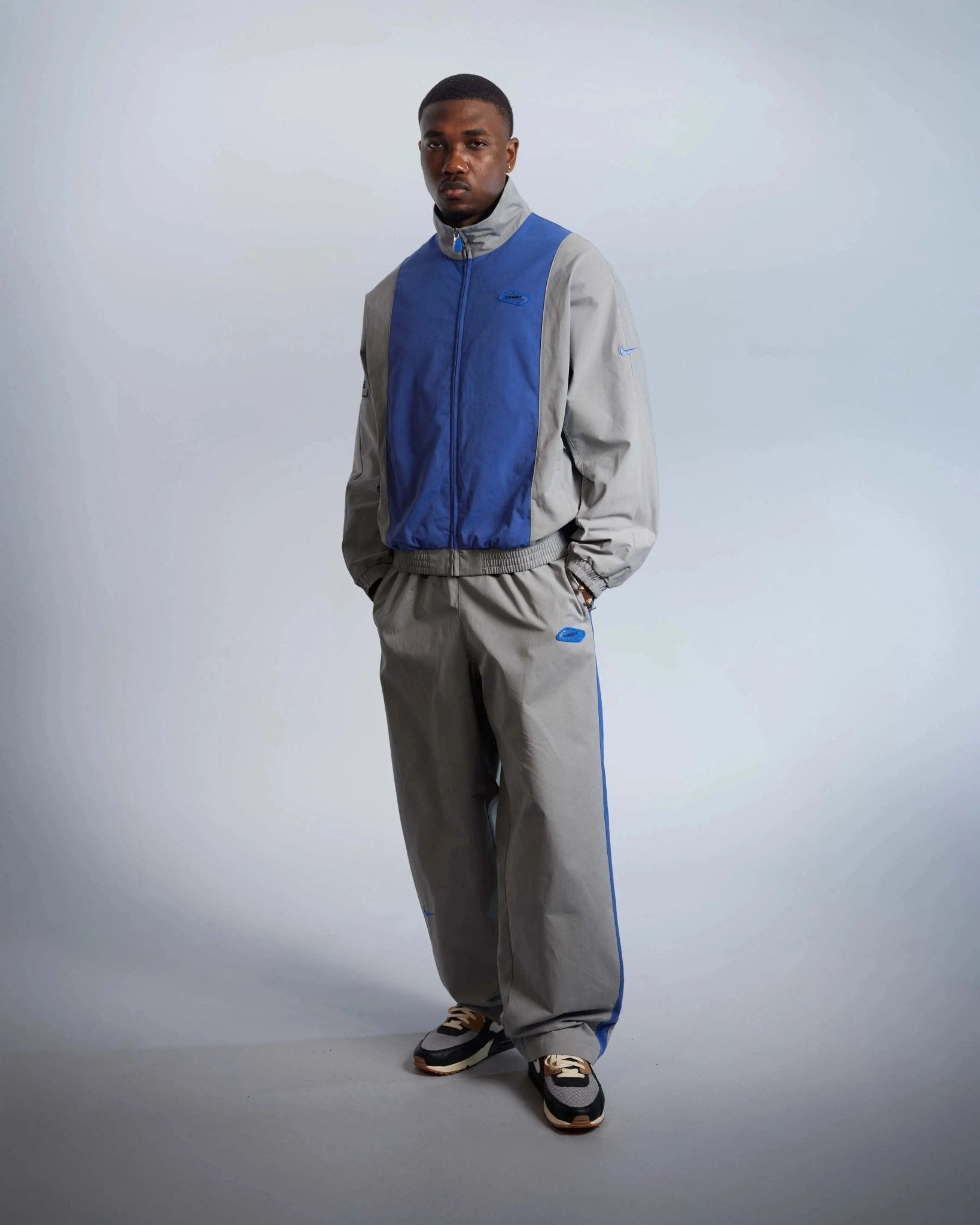 Patta x Nike NRG Track Jacket (Patricle Grey/Sapphire) - Patta