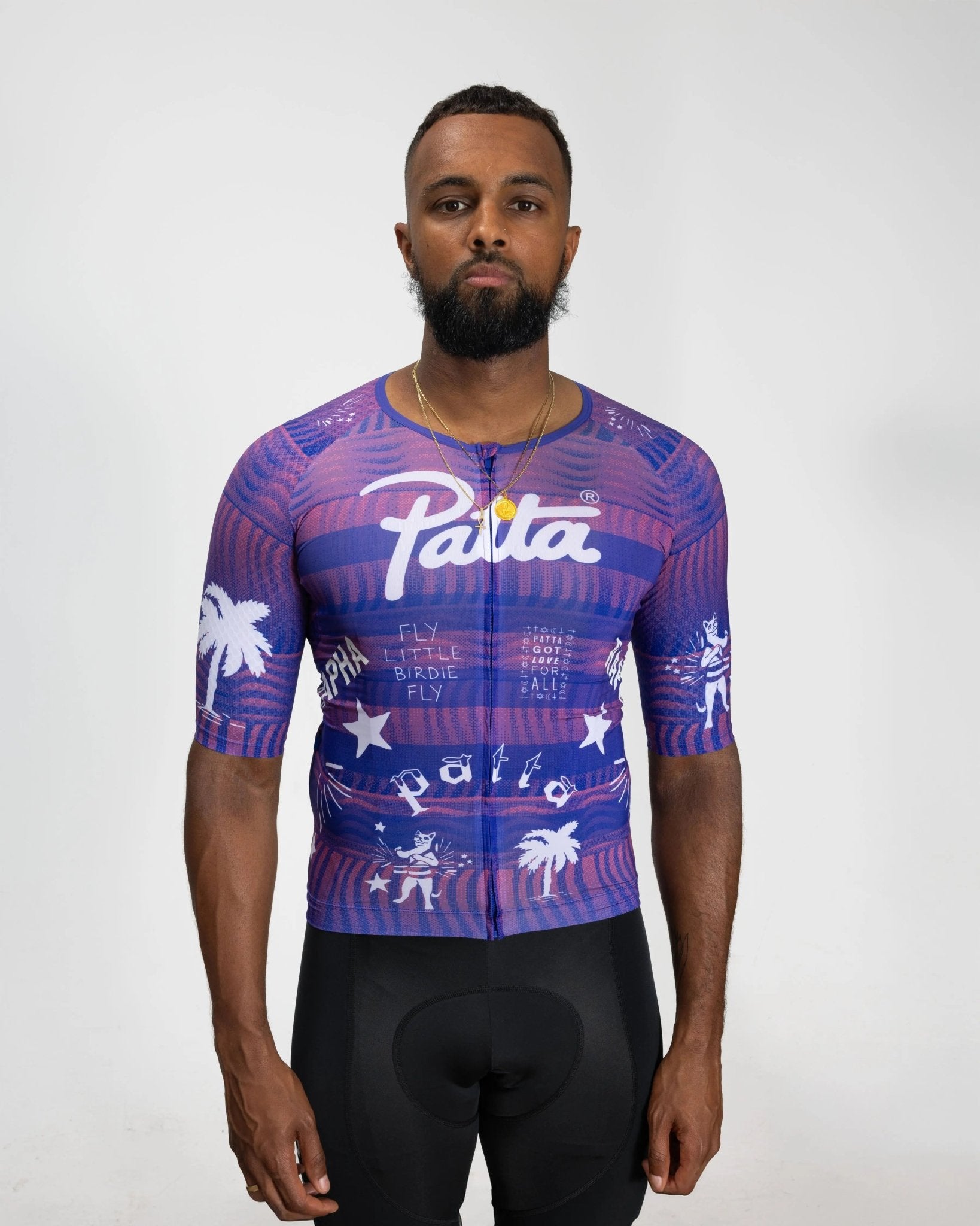Patta x Rapha Men's Pro Team Aero Jersey (Flamingo Pink/Royal Blue) - Patta