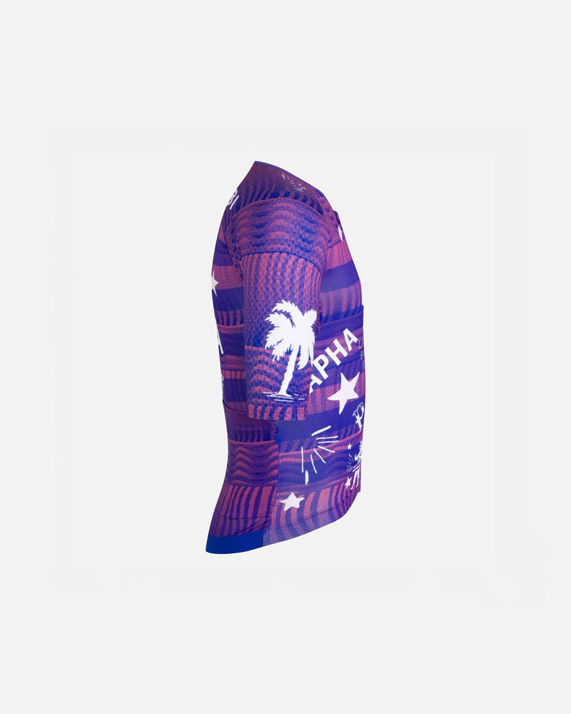 Patta x Rapha Men's Pro Team Aero Jersey (Flamingo Pink/Royal Blue) - Patta