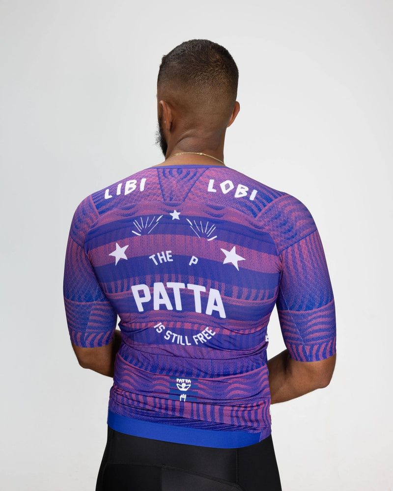 Patta x Rapha Men's Pro Team Aero Jersey (Flamingo Pink/Royal Blue) - Patta