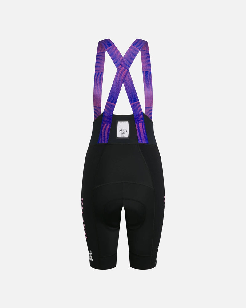 Patta x Rapha Women's Pro Team Bib Shorts (Flamingo Pink/Royal Blue/Black) - Patta